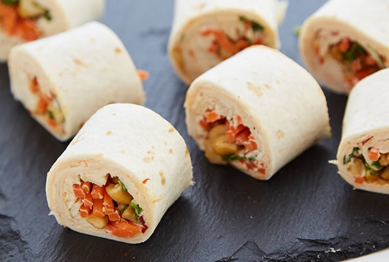 Asian Chicken Salad Roll-Ups